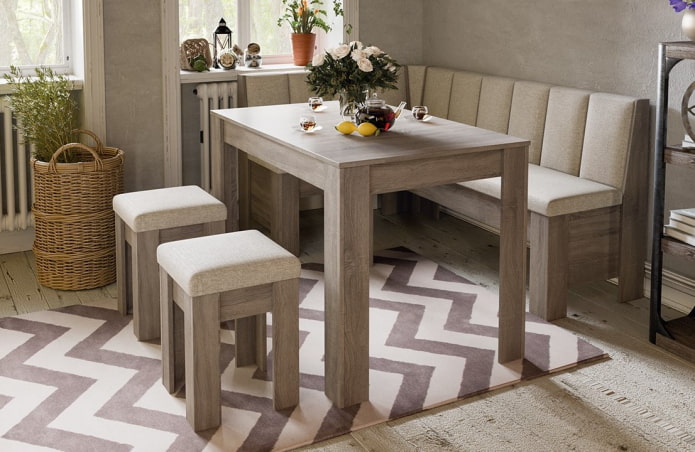 Cadre en bois du coin cuisine