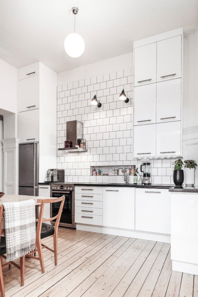 Cuisine haute de style scandinave
