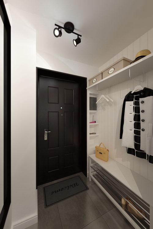couloir dans ce studio de 33 m²