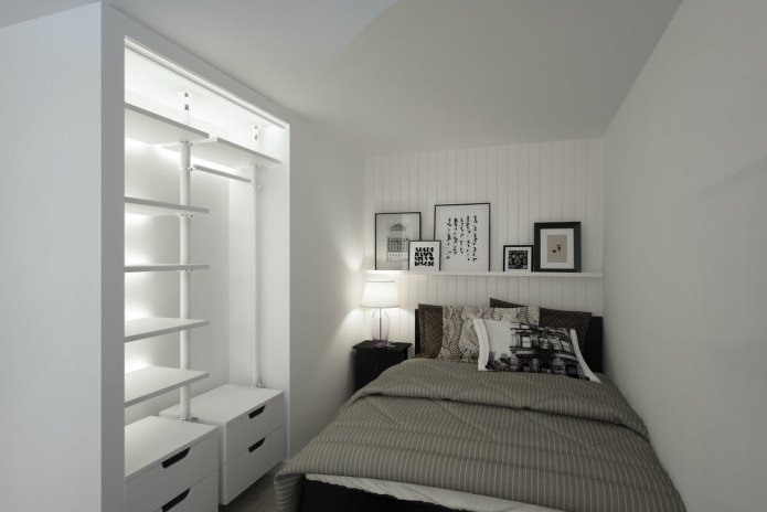 chambre dans un studio de 33 m²