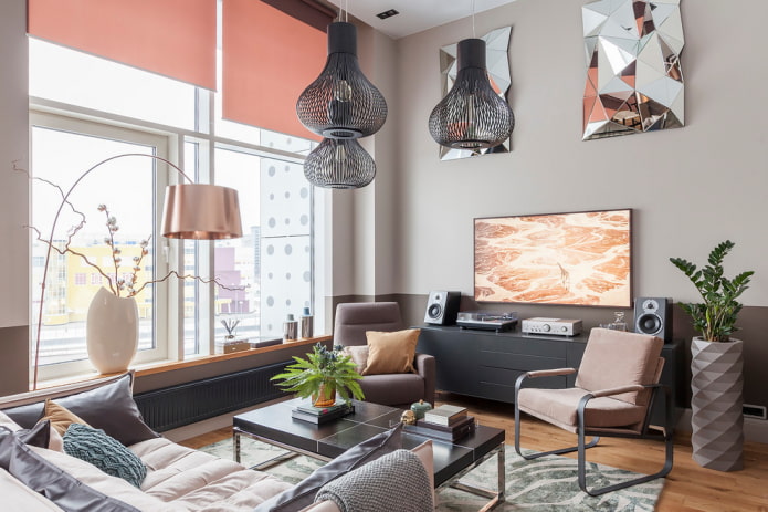 Aménagement d'un salon dans un appartement de 70 mètres carrés