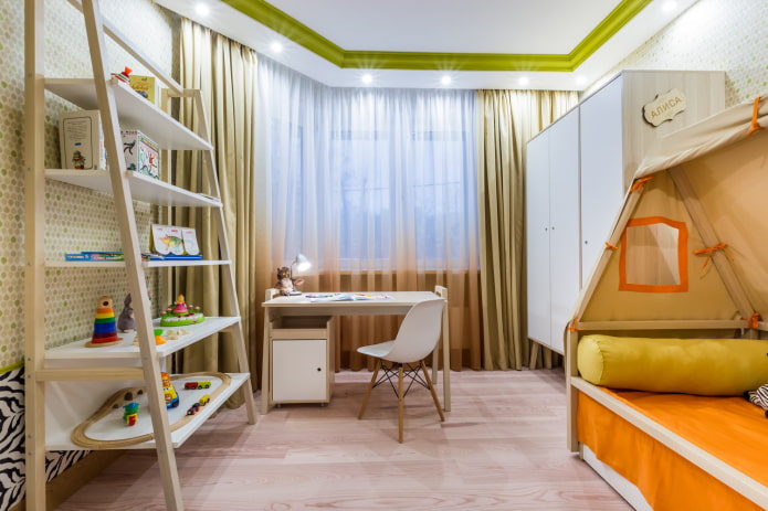 Aménagement d'une chambre d'enfant dans un appartement de 70 mètres carrés