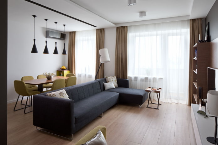 Aménagement intérieur d'un appartement de 70 mètres carrés