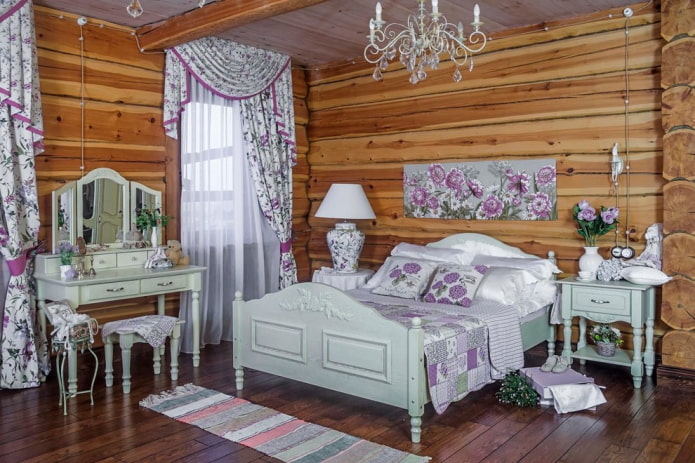 jabot lambrequin dans la chambre