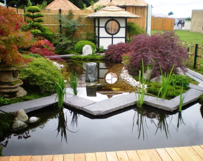 Décoration de jardin de style japonais
