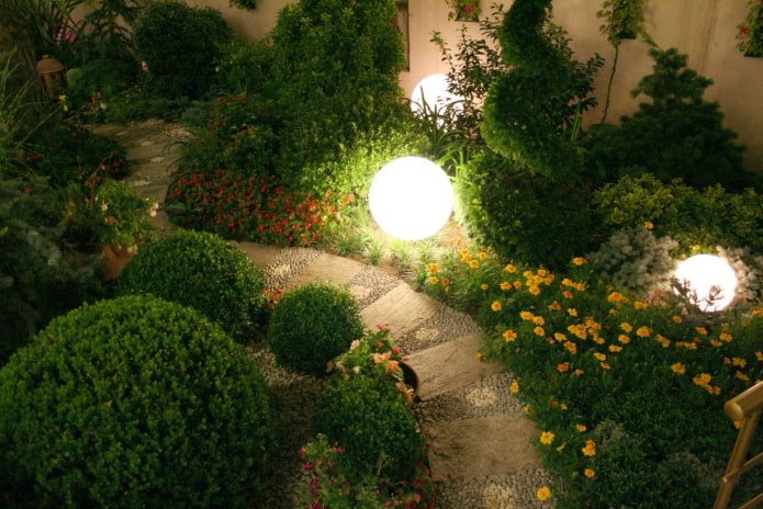 Éclairage de jardin