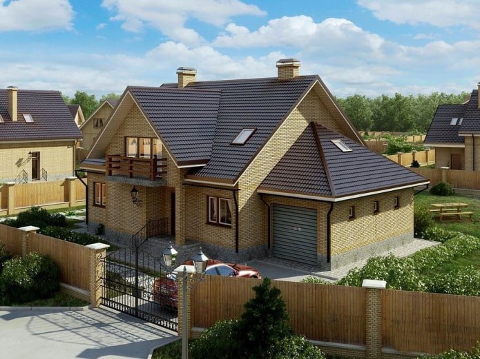 Maison d'habitation sur un petit terrain