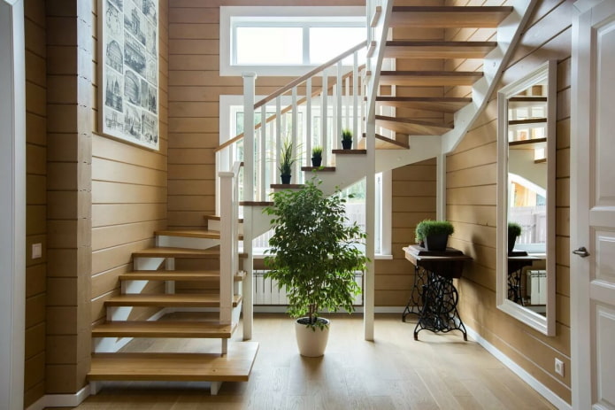 formes d'escalier dans un intérieur de maison