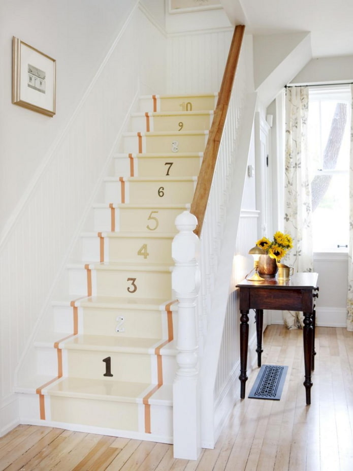 Conception d'escalier à l'intérieur d'une maison privée