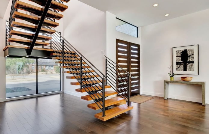Conception d'escalier à l'intérieur d'une maison privée