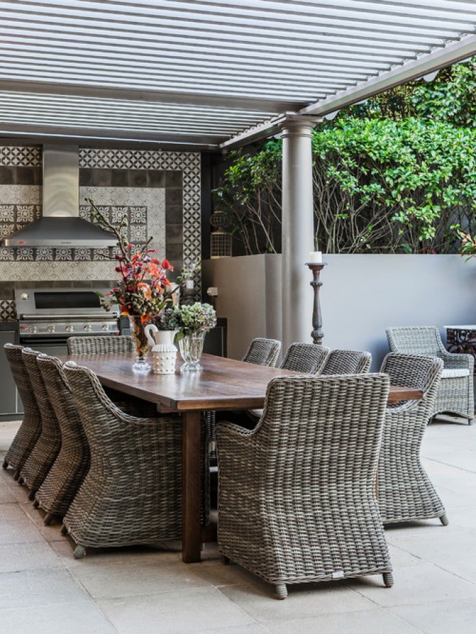 meubles en rotin pour le chalet