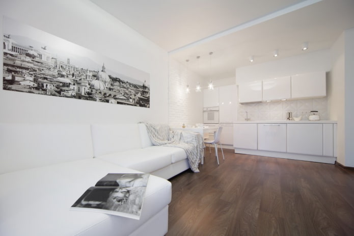 linoléum avec imitation stratifié à l'intérieur