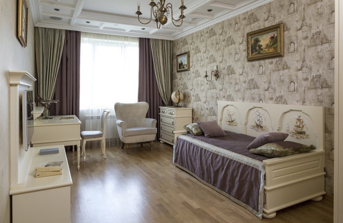 linoléum avec imitation stratifié à l'intérieur