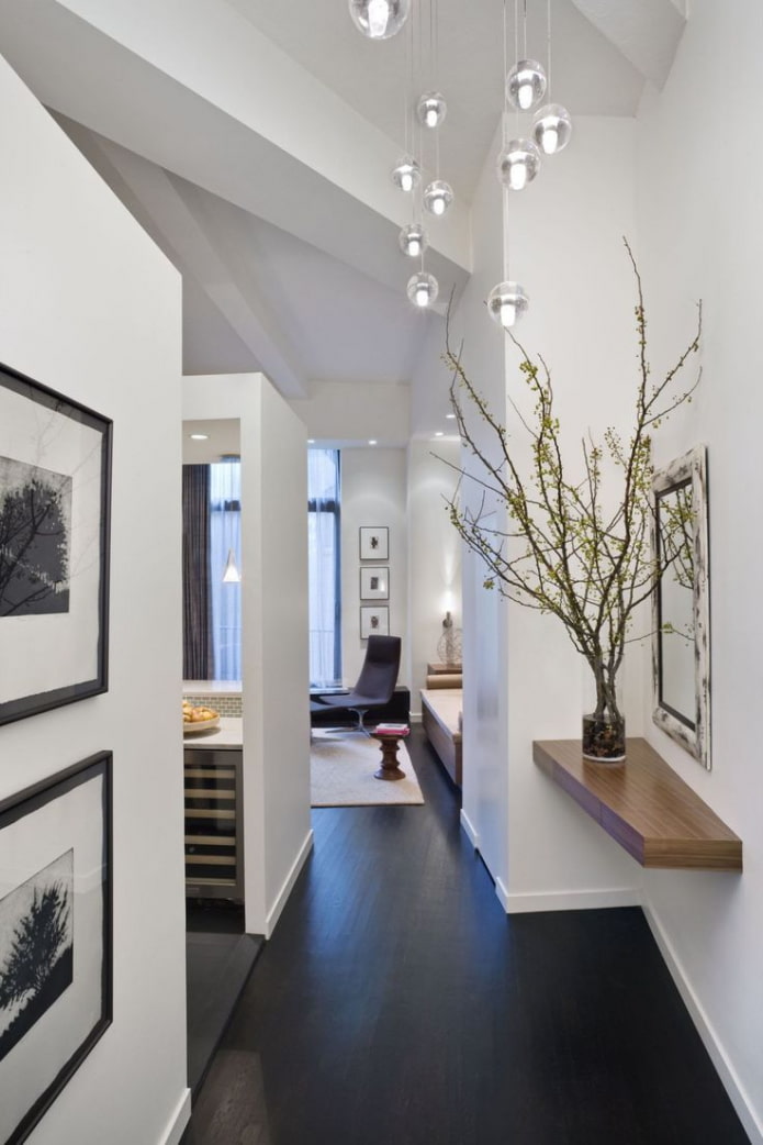 Linoléum wengé à l'intérieur