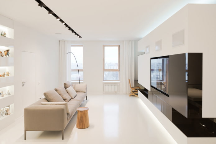 linoléum au sol dans le salon