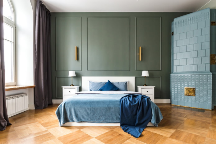 linoléum au sol dans la chambre à coucher