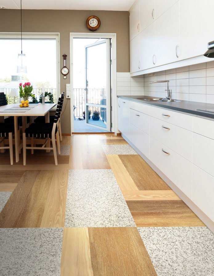 linoléum multi-texturé à l'intérieur