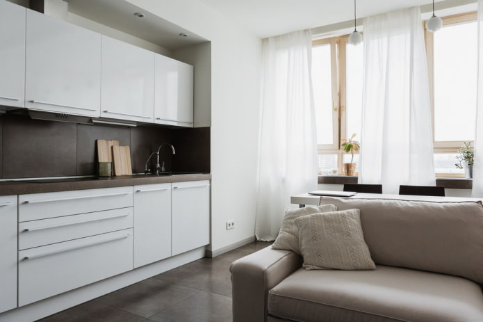 rideaux en lin de style minimaliste