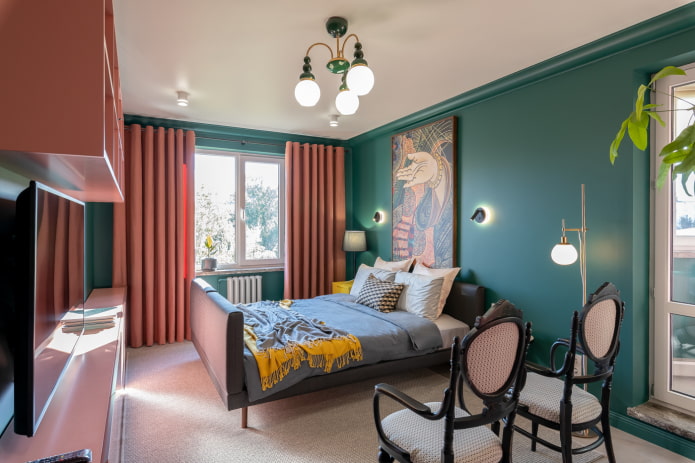lustre avec trois abat-jour