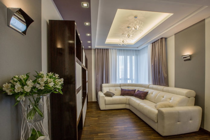 lustre dans un salon