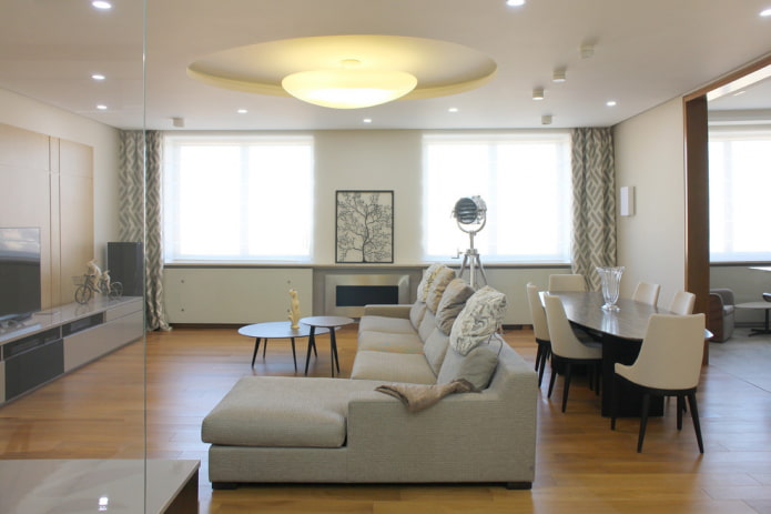 lustre dans un salon