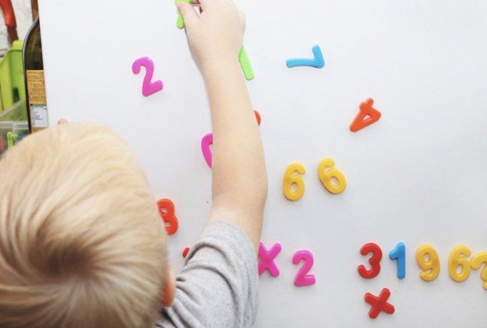 numbers on the refrigerator