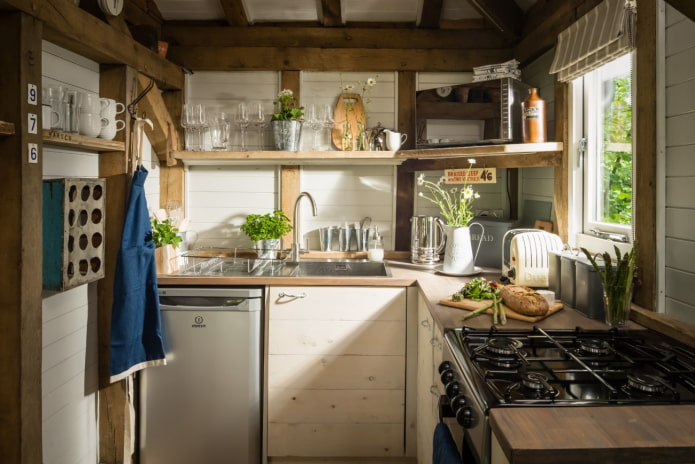 Ensemble de cuisine d'angle