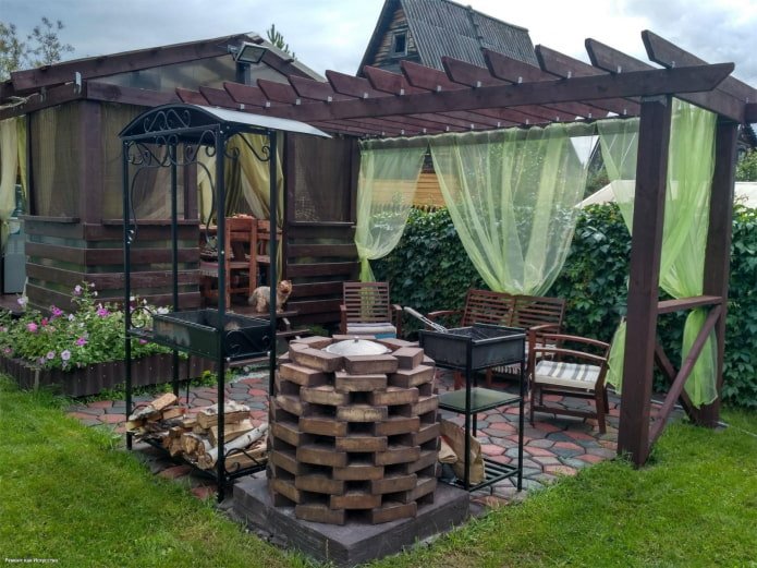 rideaux pour un gazebo