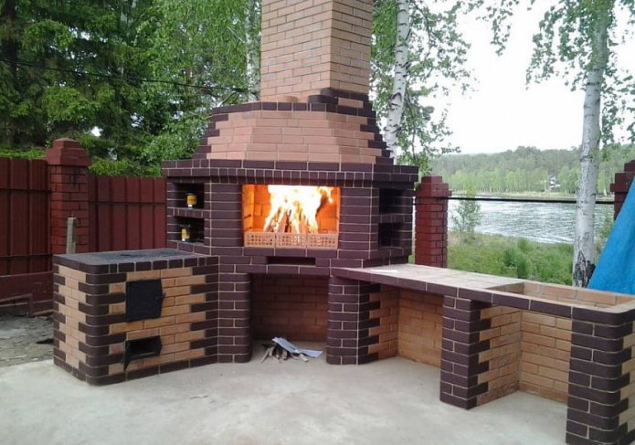 Barbecue d'angle