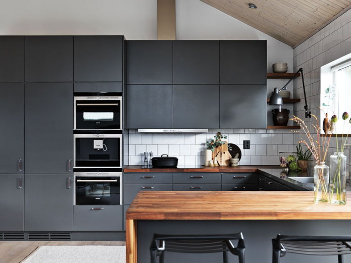 cuisine noire mate