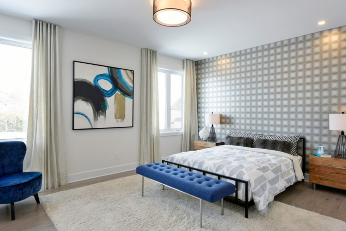 Toile tendue à l'intérieur de la chambre