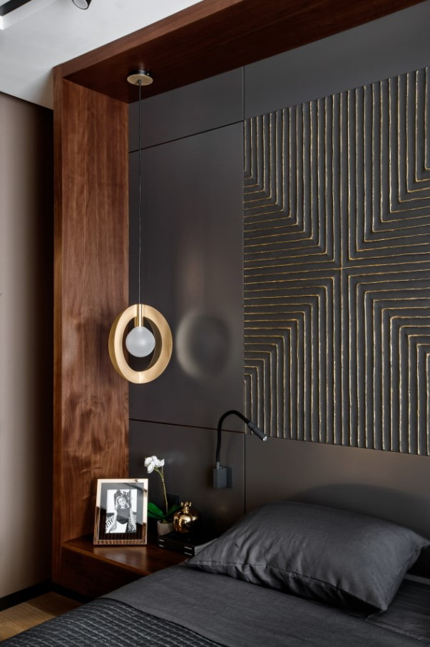 Décoration du mur derrière le lit