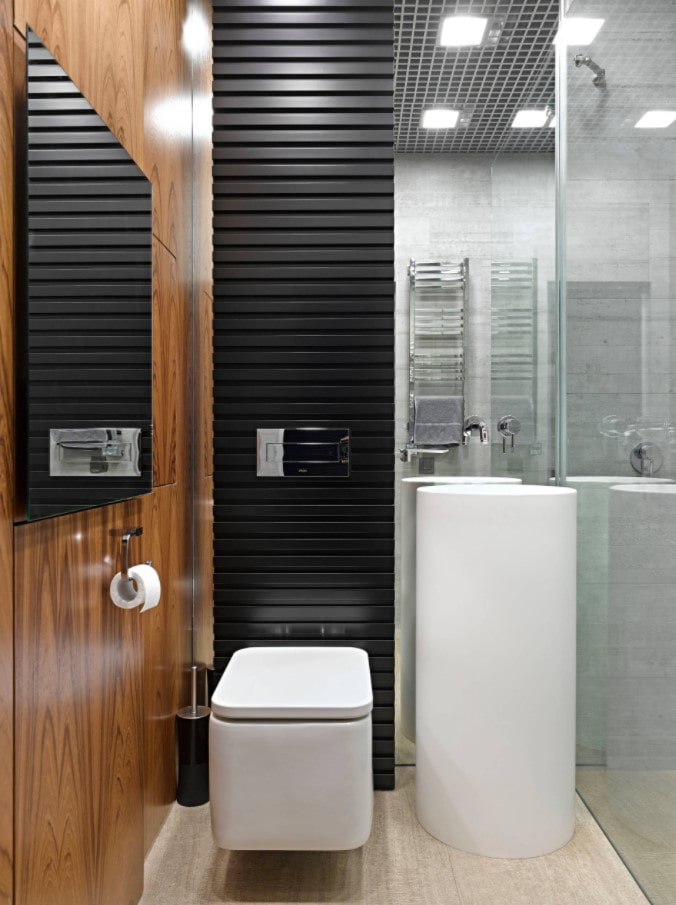 options de décoration murale dans la salle de bain