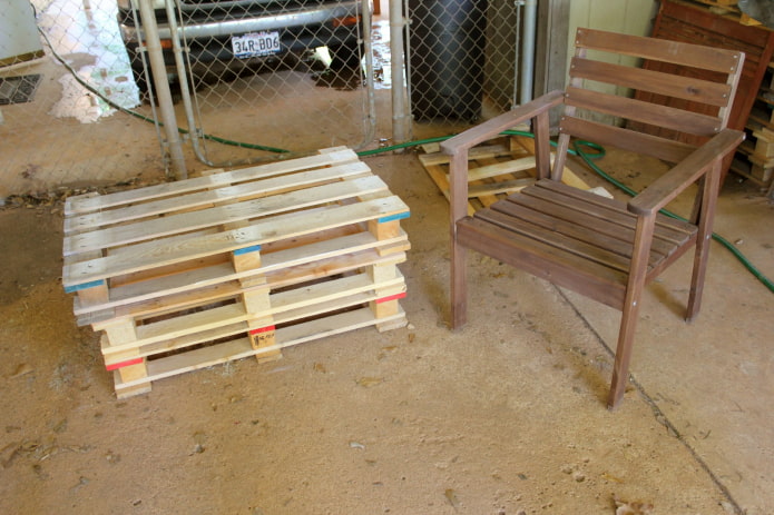 Palettes les unes sur les autres