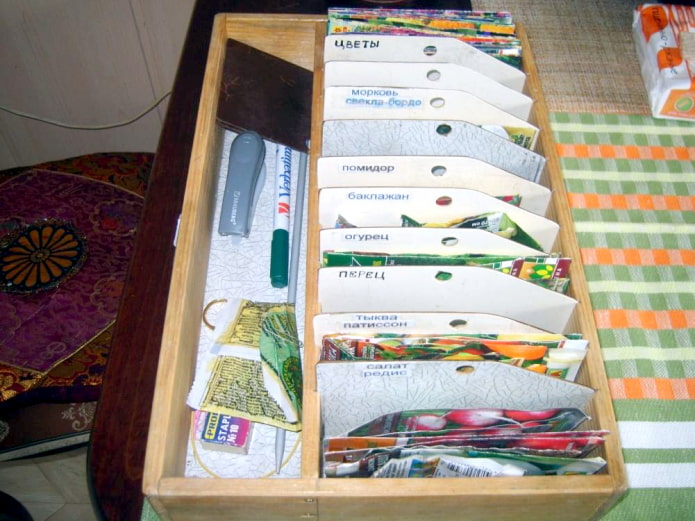 Organisateur de graines DIY