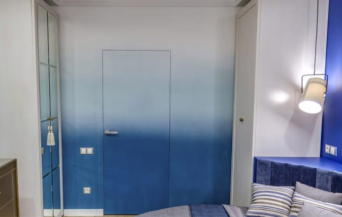 portes cachées avec un dégradé