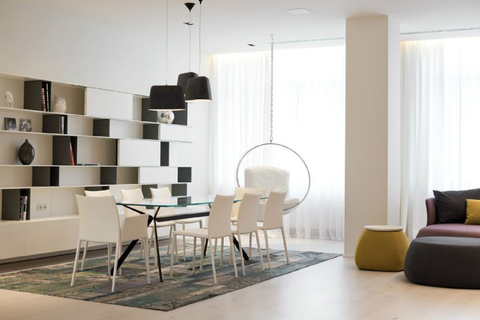 Conception de chaises dans un intérieur moderne