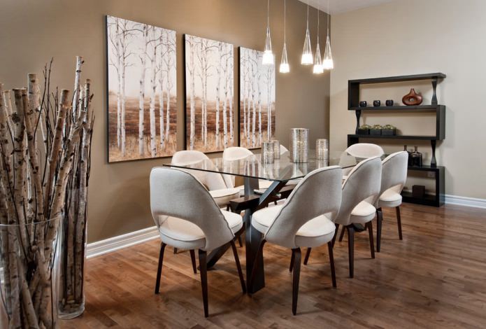 peinture modulaire moderne à l'intérieur