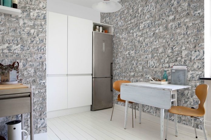 papier peint sous pierre décorative