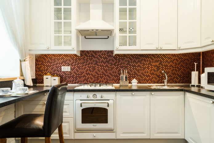 Carreaux de mosaïque dans la cuisine