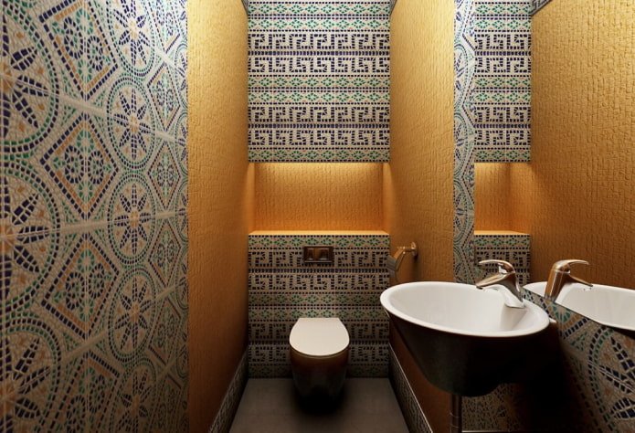 Carrelage mosaïque marocain dans la salle de bain