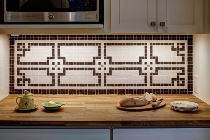 Motifs et ornements en mosaïque
