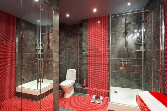 Mosaïque dans les toilettes