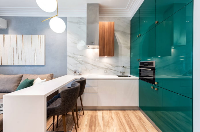 conception de cuisine-salon
