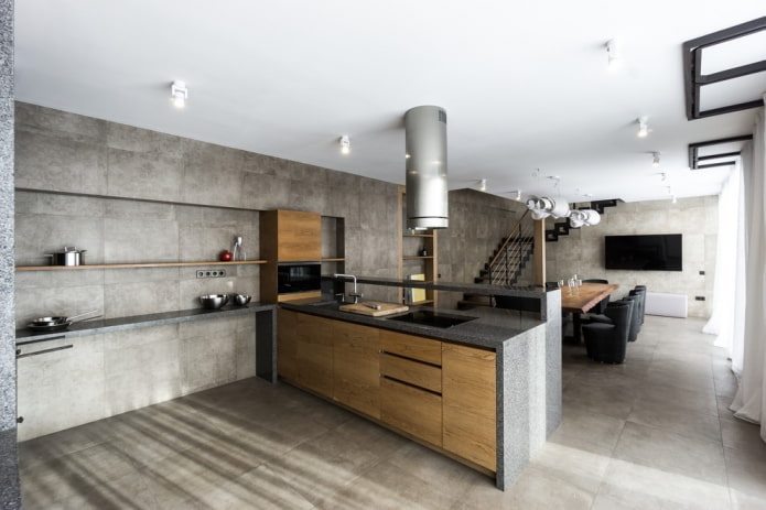 carrelage de sol intérieur style loft