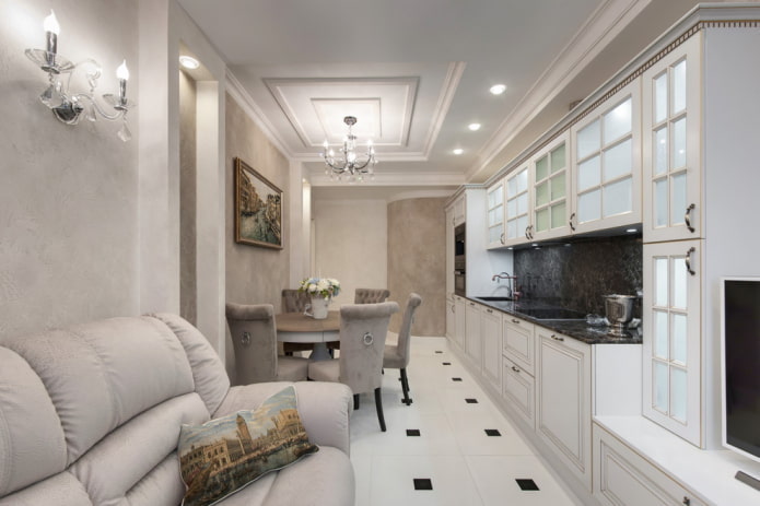carrelage de sol à l'intérieur dans un style classique