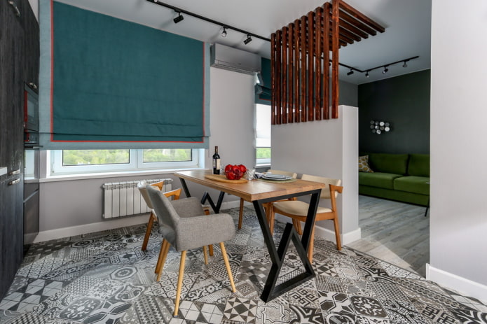 carrelage de sol dans l'intérieur de la cuisine