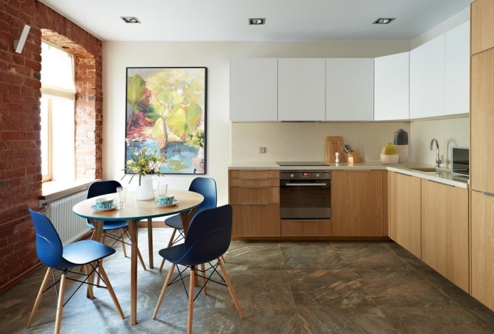 carrelage de sol dans l'intérieur de la cuisine