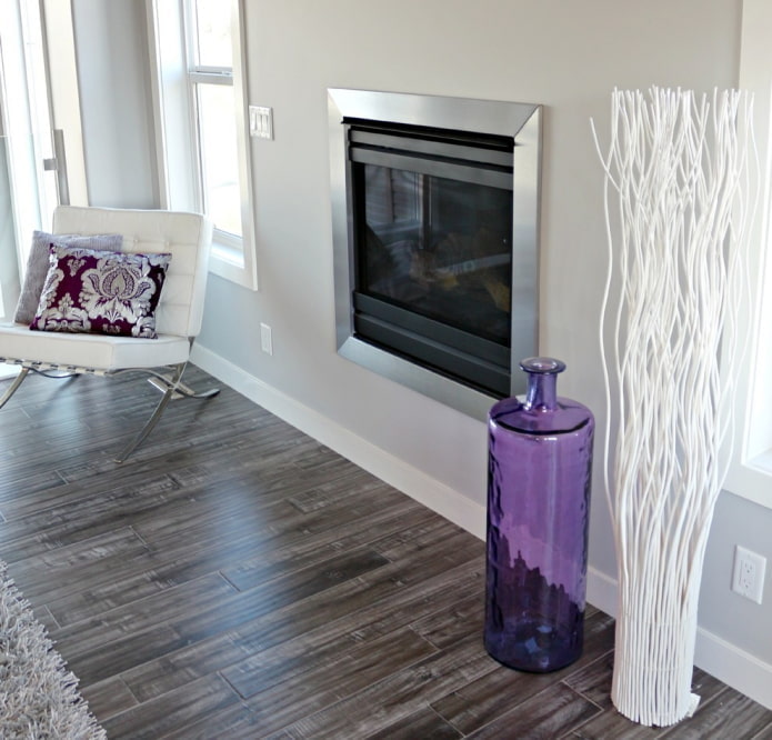 vase violet en verre
