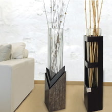 Vases de sol à l'intérieur : types, design, forme, couleur, style, options de remplissage-0
